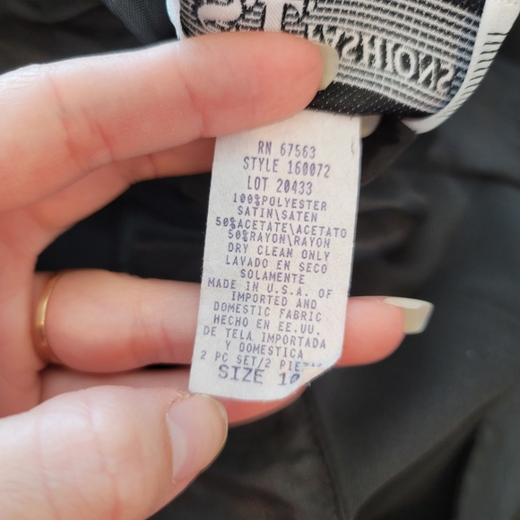 S.L. Fashions Black Sleeveless Dress Size 10 - Picture 15 of 15